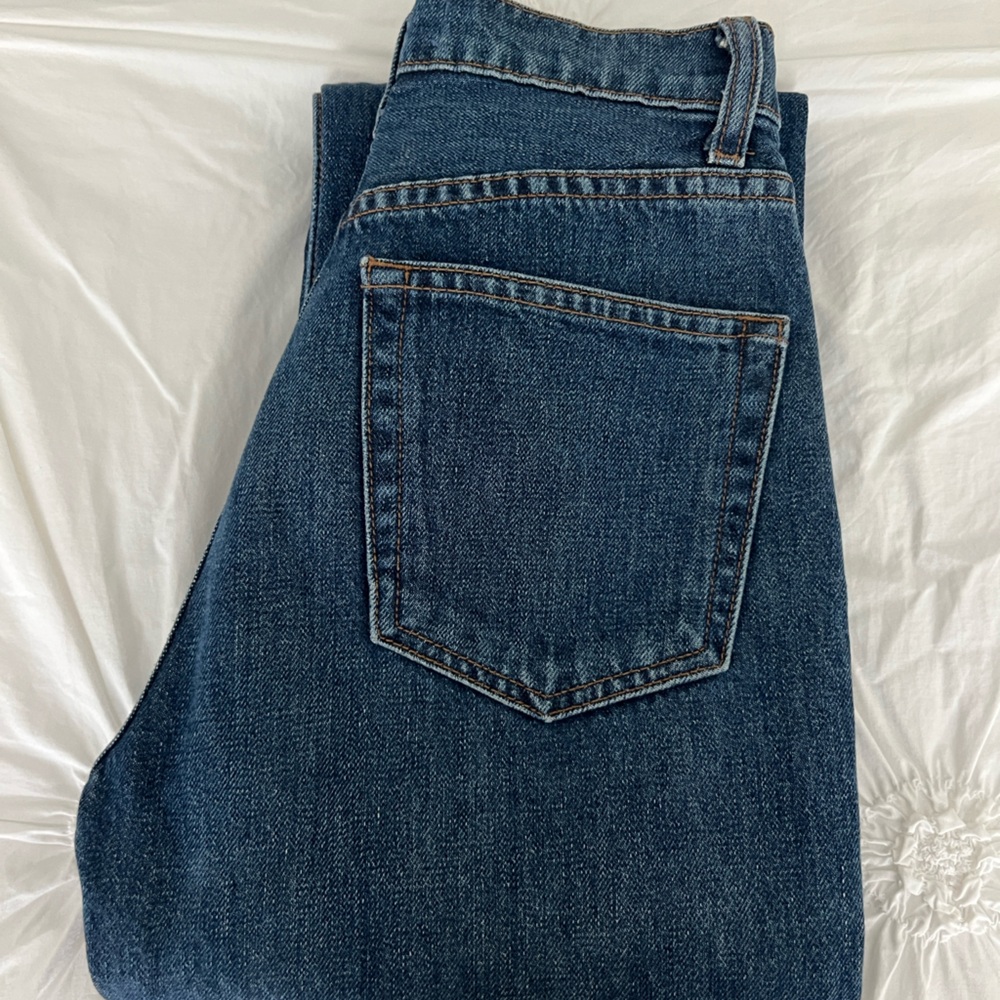 Reformation Cynthia Cropped High Relaxed Fit - Teton Wash